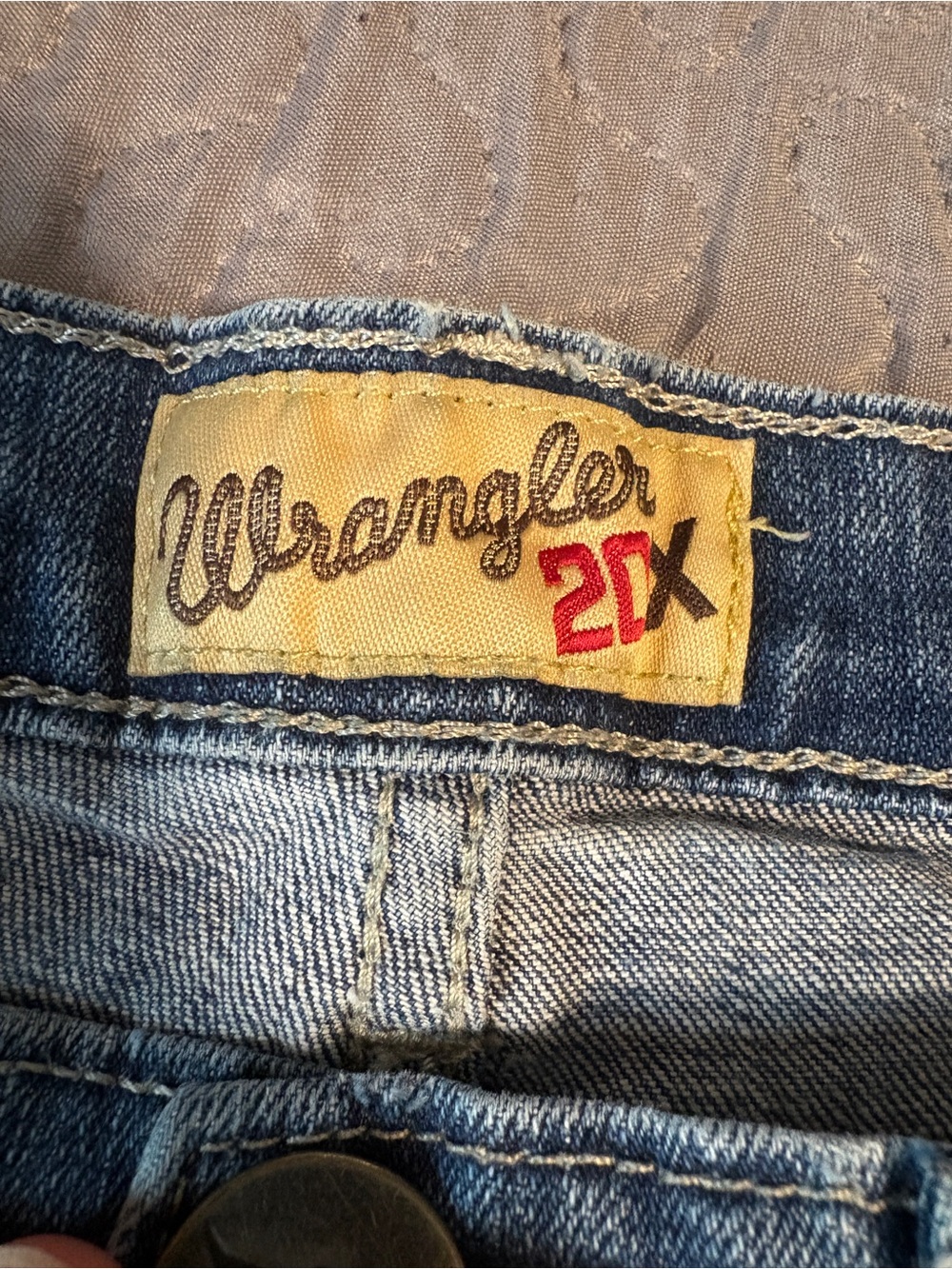 Wrangler 20X Men’s 32x32 Straight Leg Stretch Blue Jeans Medium Wash Western
